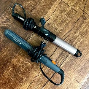 Conair Curling Iron and Remington Flat Iron Bundle
